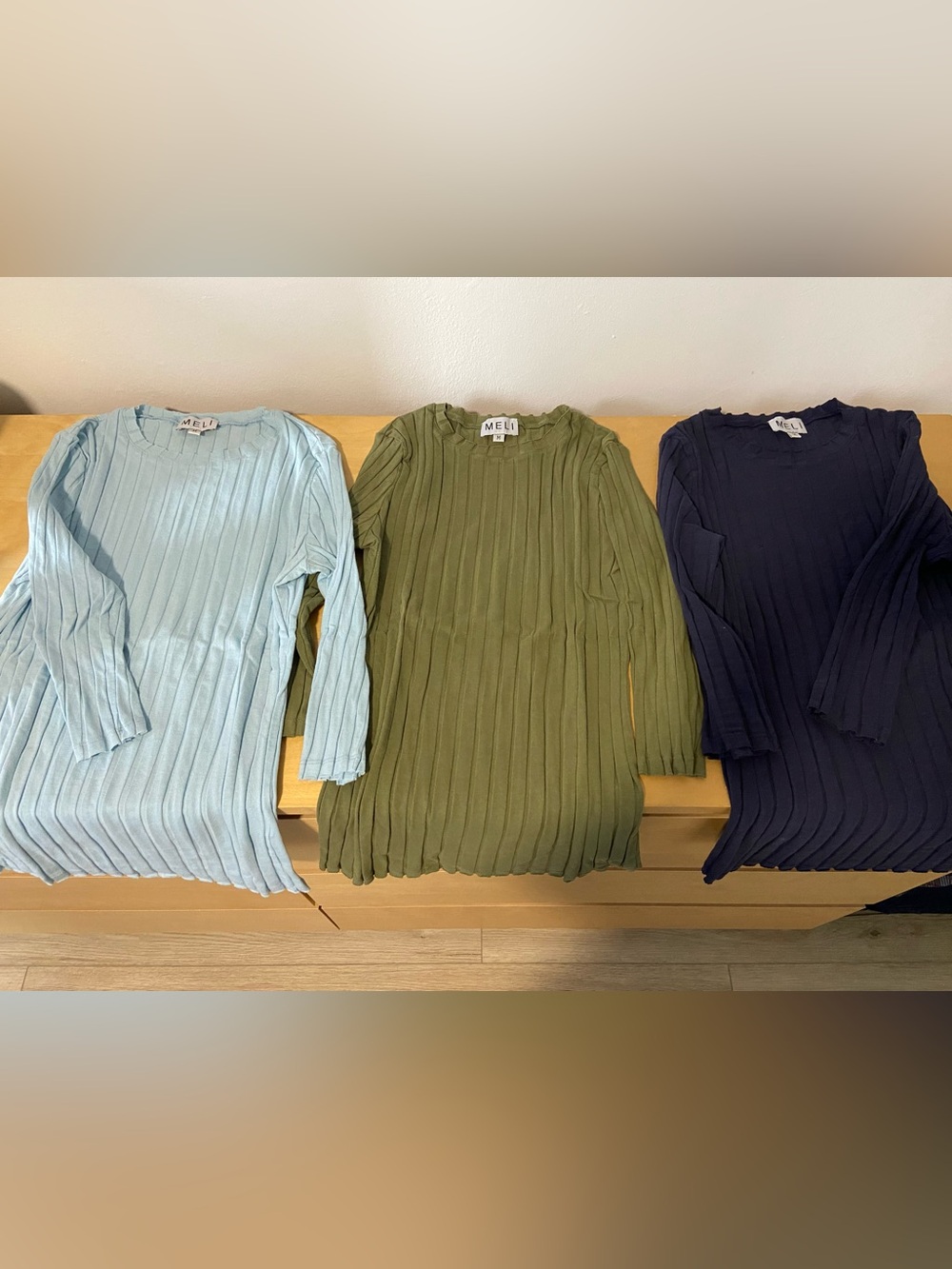 Meli Ribbed Long-Sleeve Tops